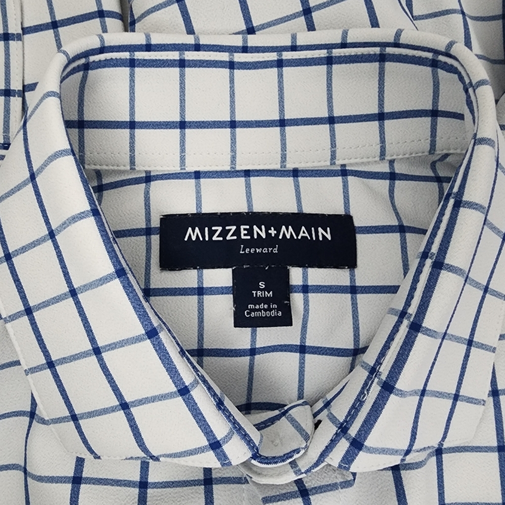 Mizzen+Main Leeward Dress Shirt, Mens Small - Picture 5 of 7